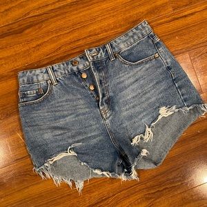 Dark Wash Ripped Denim Jeans